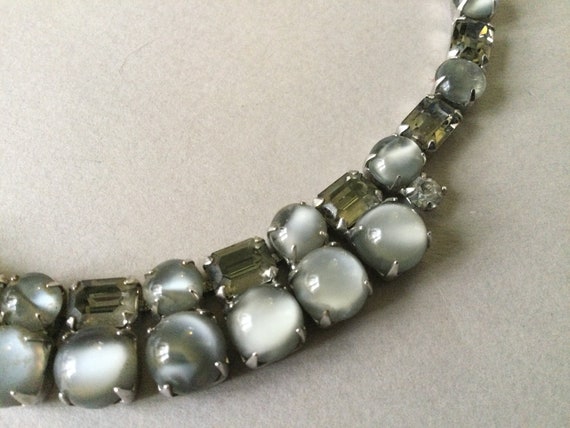 Silvery Pale Blue/Dove Gray Translucent Moonstone… - image 6
