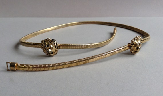 Hattie Carnegie Gold Tone Lion