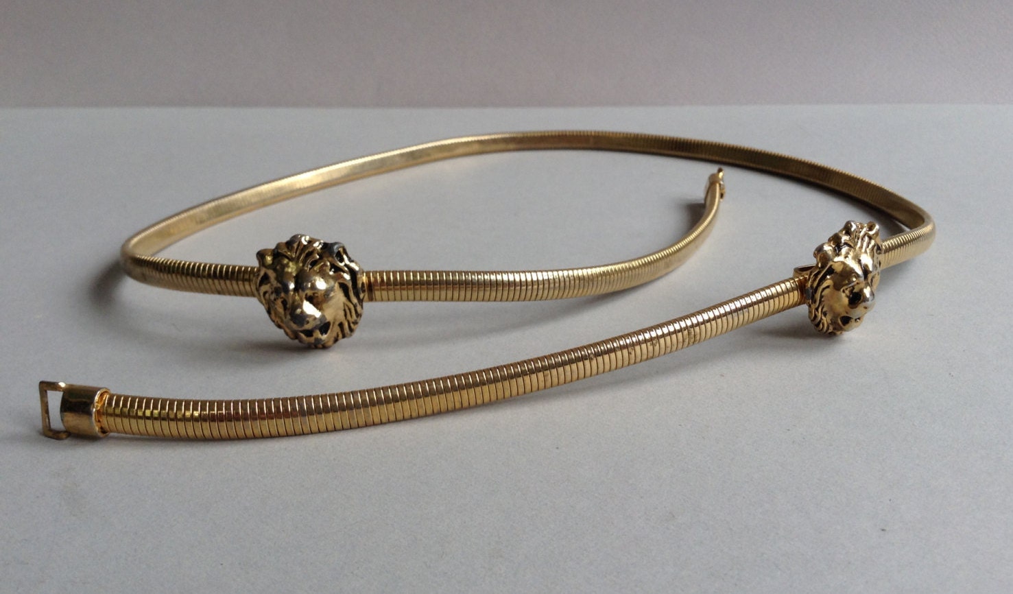 Hattie Carnegie Gold Tone Lion