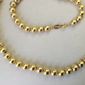 Napier Gold Plated Bead Necklace image 4