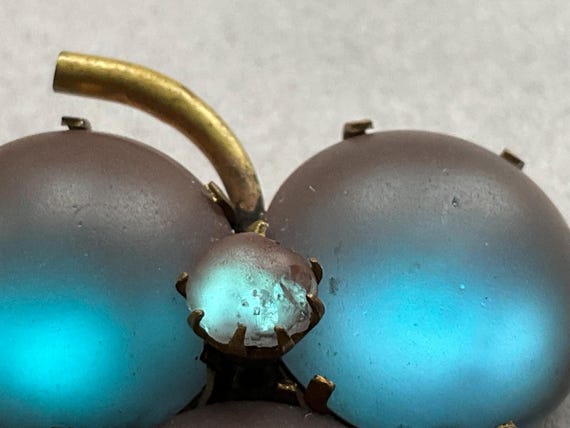 Victorian Saphiret Three Leaf Clover Pin/Brooch - image 3