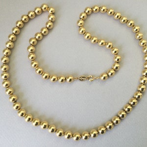 Napier Gold Plated Bead Necklace image 2