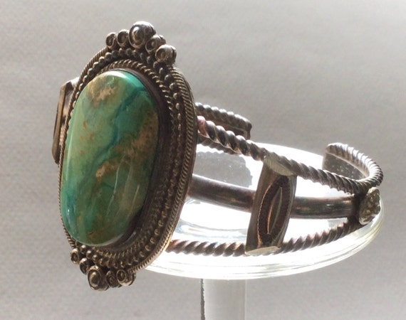 Wallace JR Sterling Silver and Turquoise Double C… - image 4