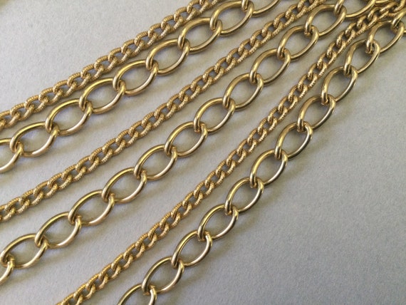Selro Magnificent Gold Tone Multi Chain Necklace - image 4