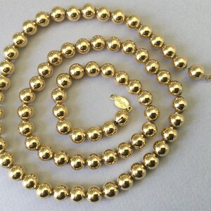 Napier Gold Plated Bead Necklace image 6