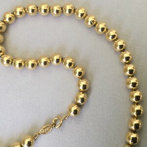 Napier Gold Plated Bead Necklace image 5