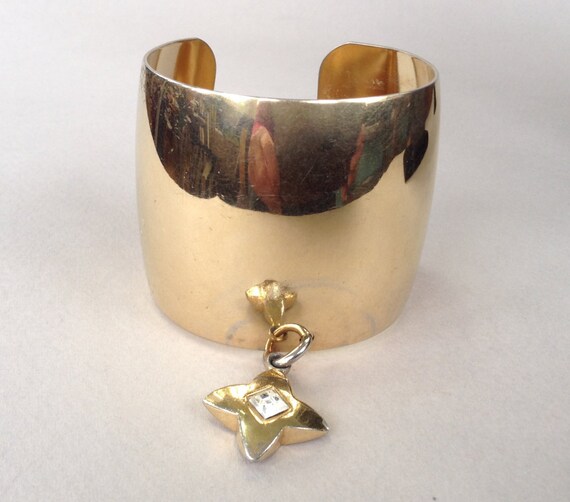 Givenchy Gold Tone Cuff Bracelet