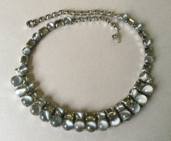 Silvery Pale Blue/Dove Gray Translucent Moonstone… - image 2