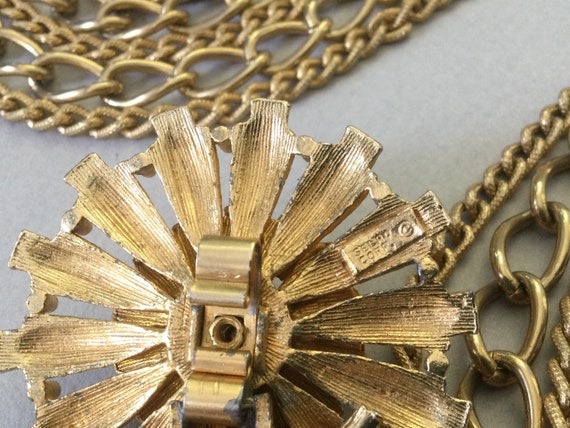 Selro Magnificent Gold Tone Multi Chain Necklace - image 9