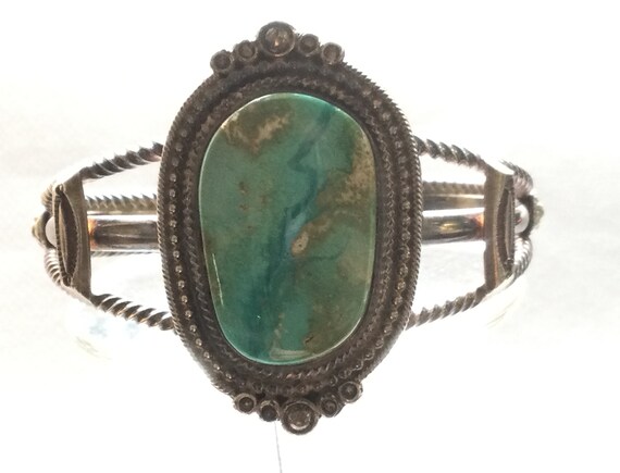 Wallace JR Sterling Silver and Turquoise Double C… - image 3
