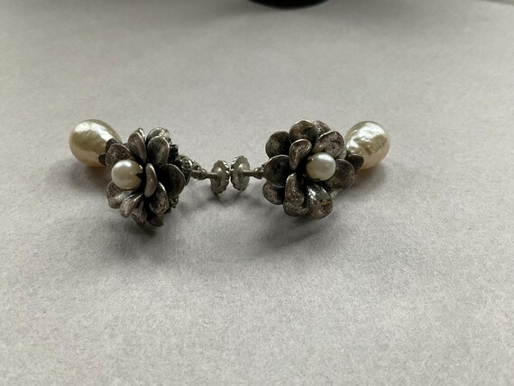 Miriam Haskell Signed Faux Baroque Adjustable Cli… - image 3