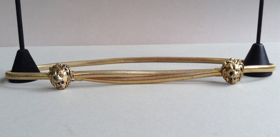 Hattie Carnegie Gold Tone Lion
