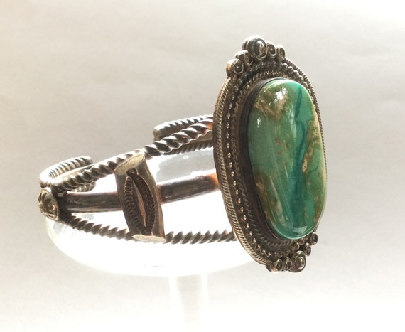 Wallace JR Sterling Silver and Turquoise Double C… - image 6