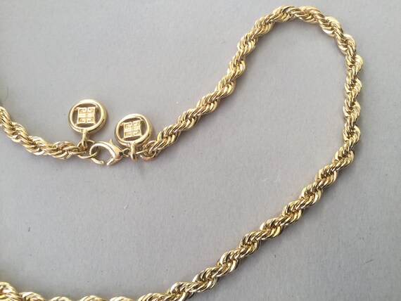 Givenchy Gold Plated Twist Chain Necklace - image 6