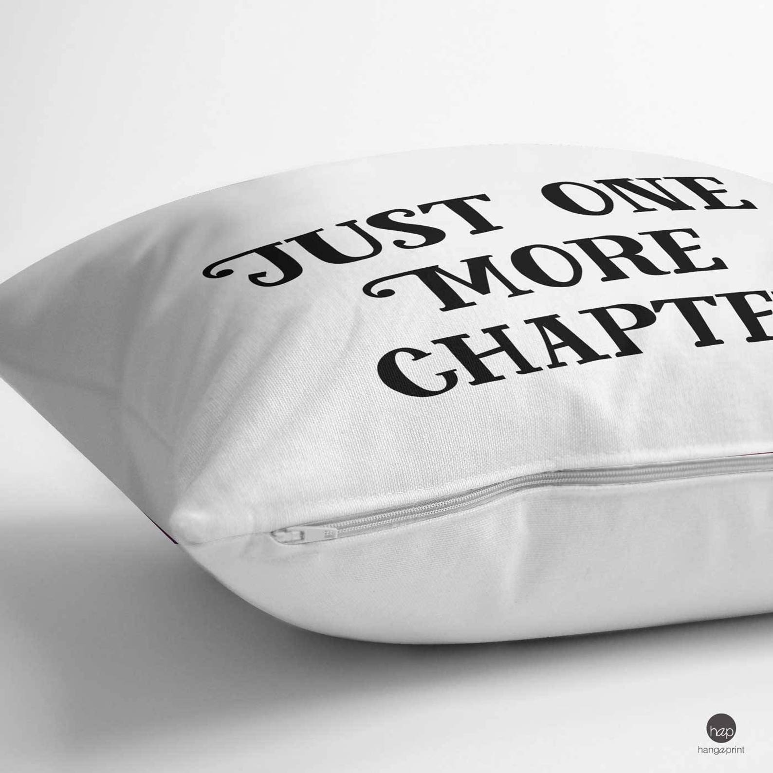 Just One More Chapter Pillow Reading Pillow Quotes Read Etsy