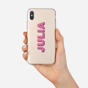 Custom Name on Beige Background, iPhone 15 Pro Max Case Monogram iPhone ...