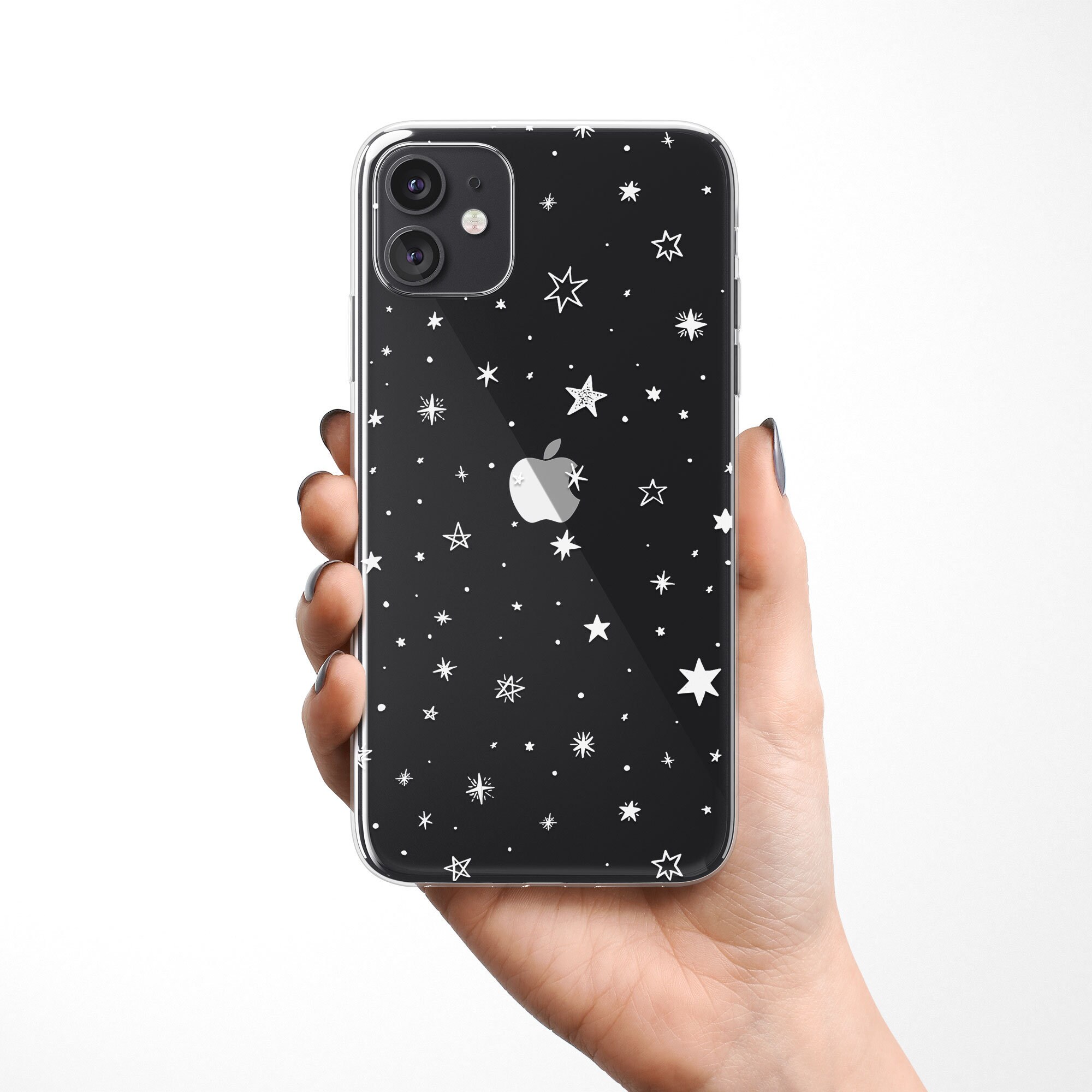 Iphone 12 Pro Max Case Clear Iphone 8 Case Stars Iphone X Etsy