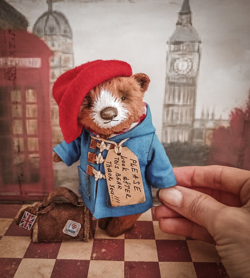 Traveler Teddy Bear With Travel Bag,classic Bear Handmade,teddy Bear in ...