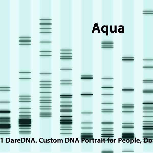 Wissenschaftlich inspirierte DNA Kunstwerke für Ihr Zuhause - Genetik Moderne Sci-Fi Geschenke, Molekulare Gelelektrophorese Doppelhelix, Geschenk Metall Leinwand DNA