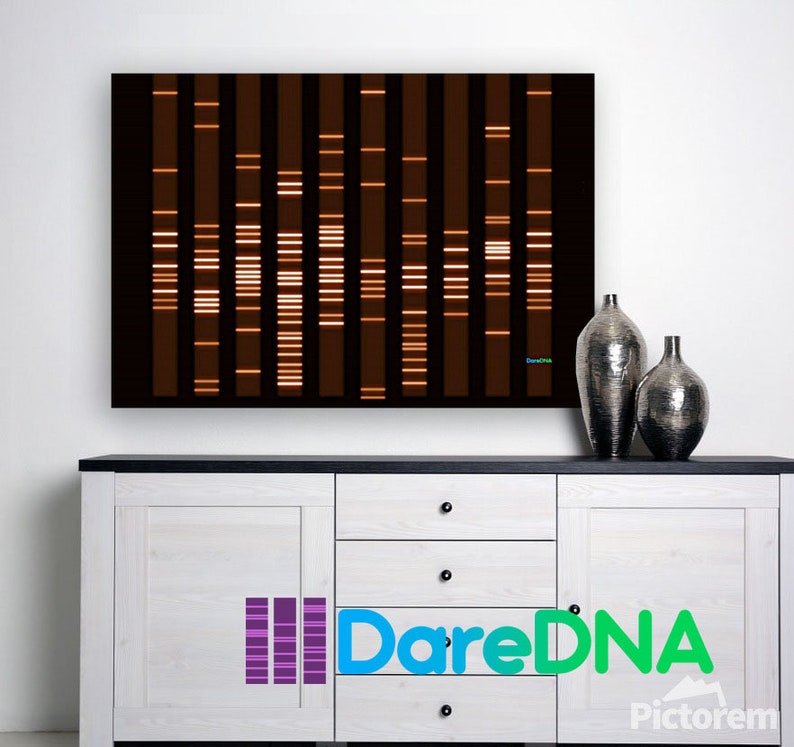 Custom Genetic Art: Unleash Your DNA's Beauty, Fire Pets Personalized Art, DareDNA Dare SVG Genetics Medical Modern, RNA Molecular Biology image 2