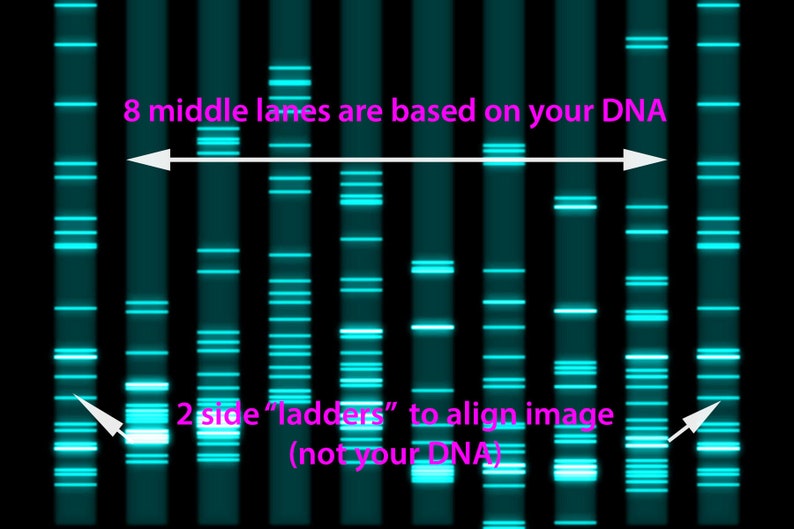 DNA Wall Decor: Your DNA as a Stunning Artwork, Hot Pink Barbie Science Pet Biology Print Wall Canvas, Genes Teacher Baby Gifts PCR Genetics image 3