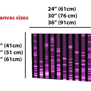 DNA Wall Decor: Your DNA as a Stunning Artwork, Hot Pink Barbie Science Pet Biology Print Wall Canvas, Genes Teacher Baby Gifts PCR Genetics image 5