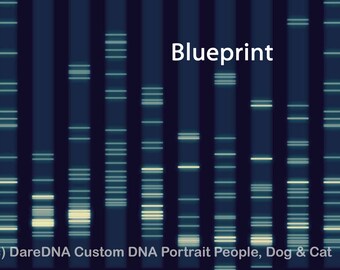 Genetic Artistry: Create a DNA Masterpiece Just for You - gel ectrophoresis - DNS wall painting genetic décor - drawing paintings ADN prints