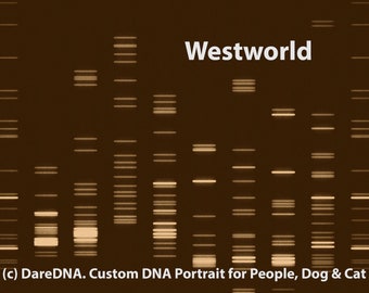 Genetic Masterpieces: Handcrafted DNA Art on Canvas, Wall Science Sepia Prints, Pets Dog Cat Biology Canvas, Genetics Christmas Metal Gifts