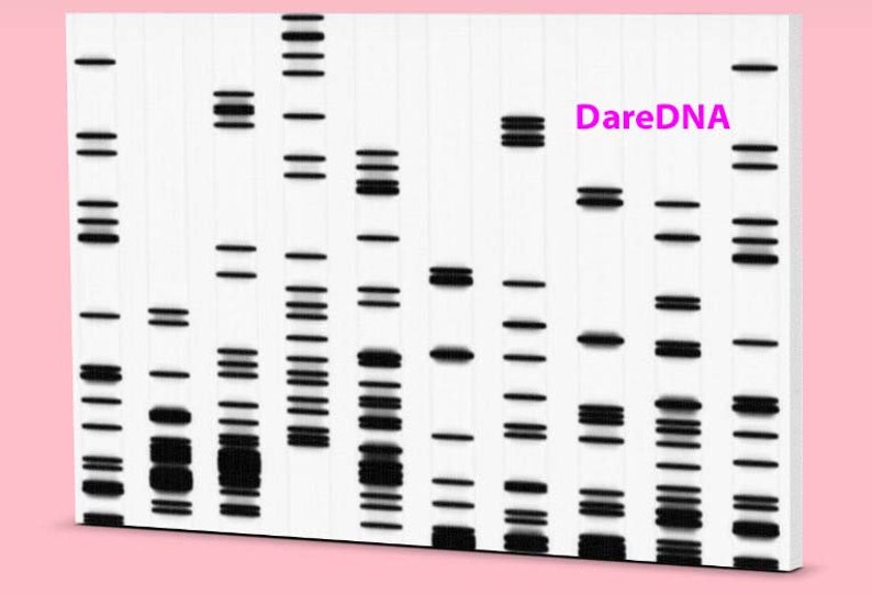 DNA Wall Decor: Your DNA as a Stunning Artwork, Hot Pink Barbie Science Pet Biology Print Wall Canvas, Genes Teacher Baby Gifts PCR Genetics image 4