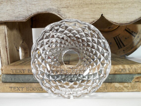 Crystal Bobeche Glass Chandelier Parts Reclaimed Lamp Image 0