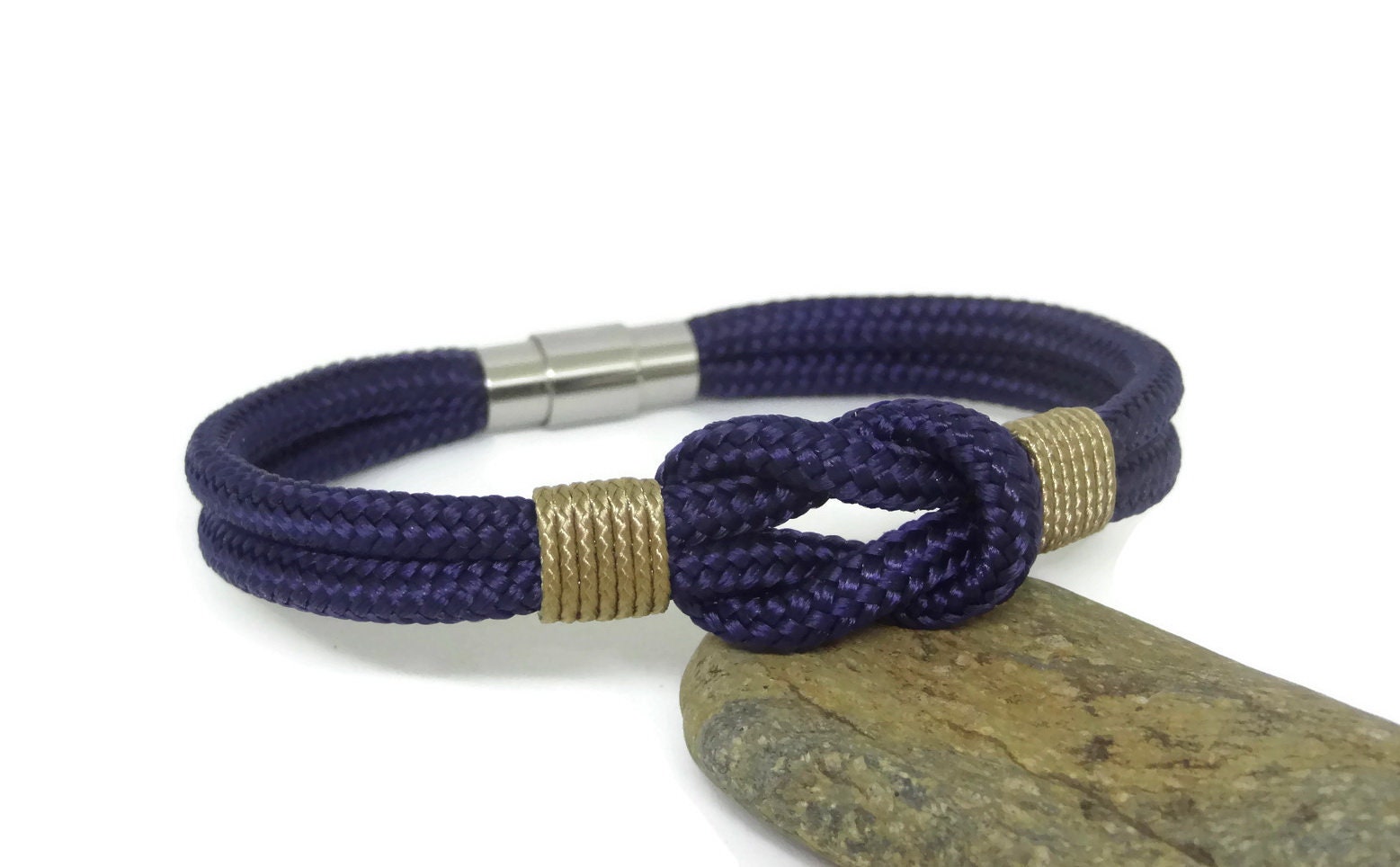 Mens Blue Rope bracelet Knot Nautical bracelet Sailor paracord Etsy