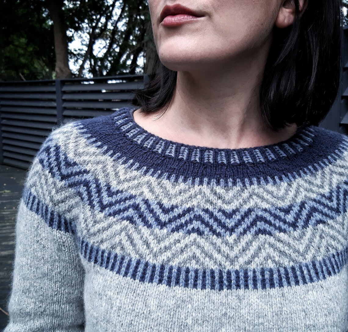 Knitting kit sweater. Fingering weight yarn pure lambswool. Etsy