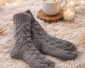 Handmade Wool Socks, Wool Knitwear For Men or Women, Custom Christmas Socks or Gift for Mother Day