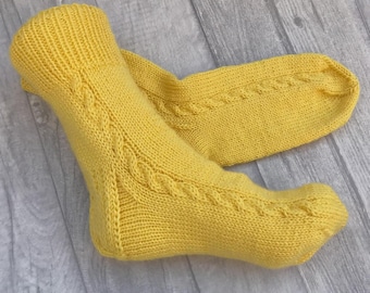 Christmas Gift Wool Socks, Cozy Home Socks, Socks for Men Women, Hand Knit Socks for Cold Feet, Winter Slippers, Cozy Unisex Gift for adult