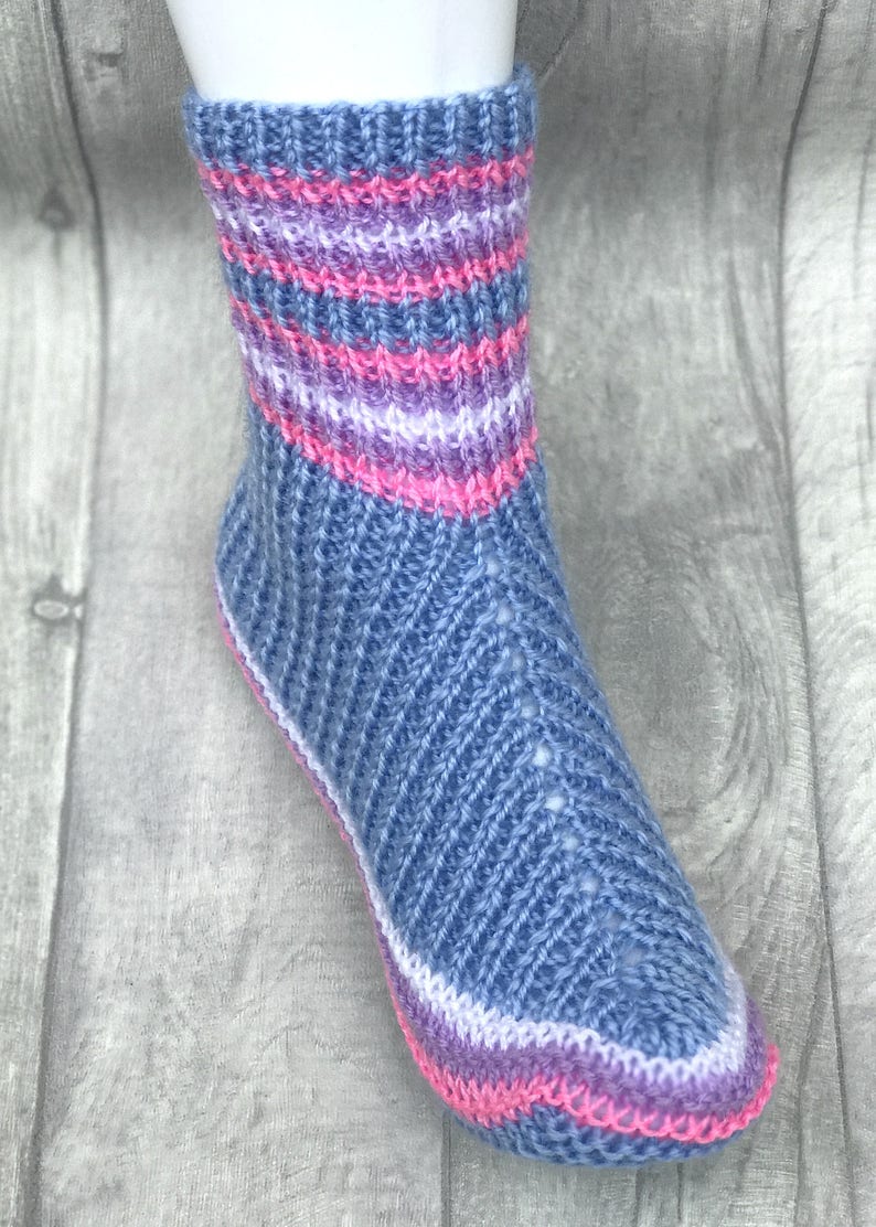 House Slippers Knitted Slipper Socks House Shoes House Etsy