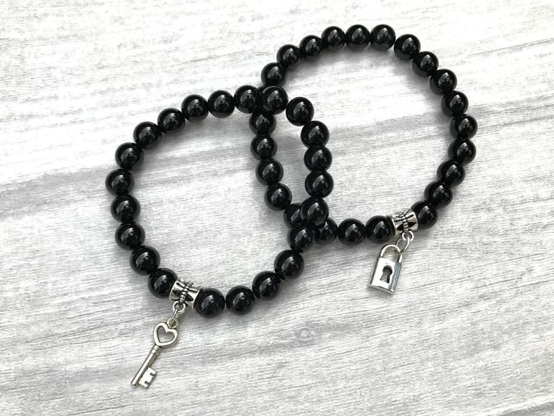 Key Bracelet Lock Bracelet Matching Couple Bracelets Etsy