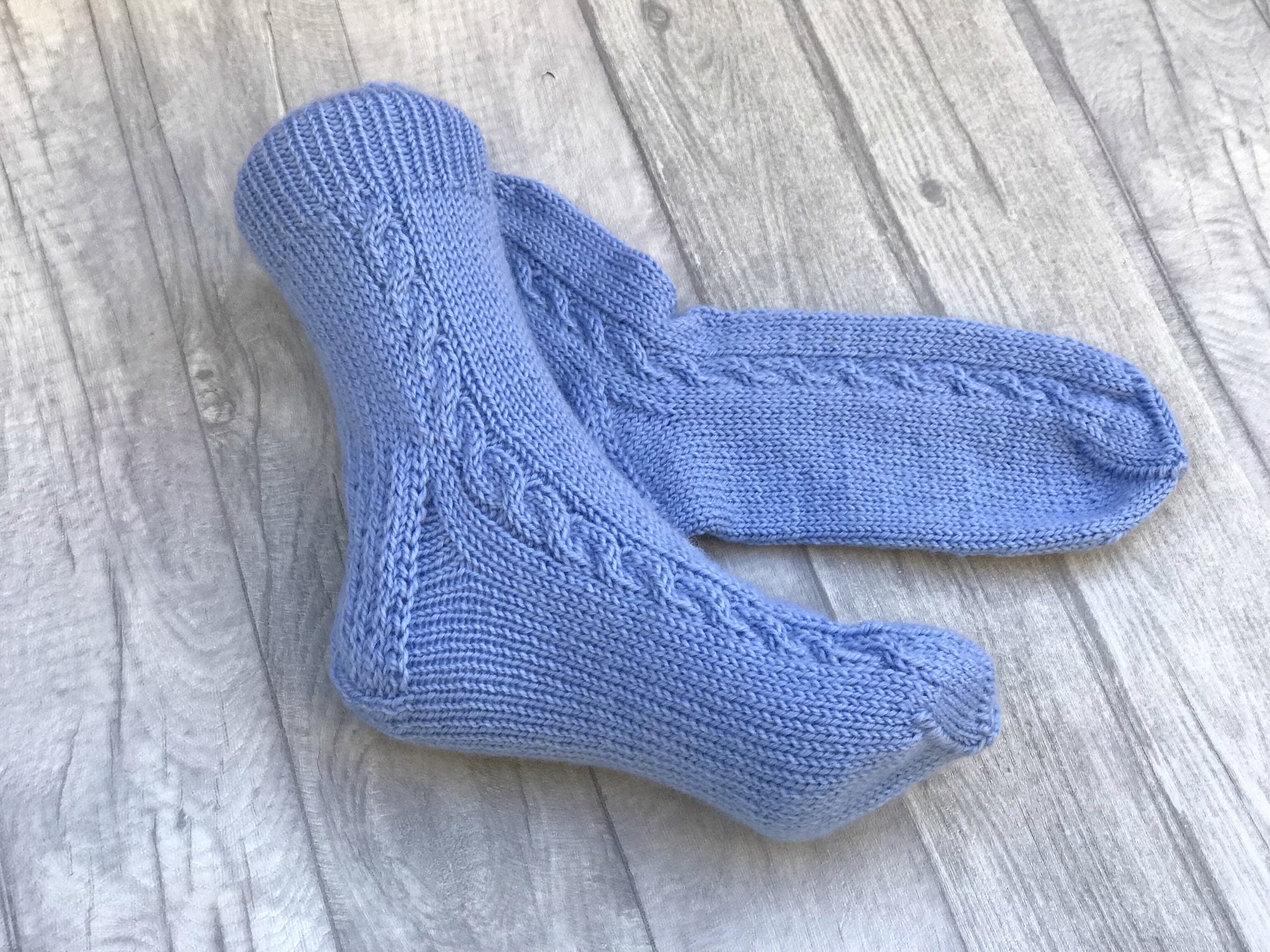 Warm Wool Slippers for Women Winter Hand Knitted Socks for - Etsy UK