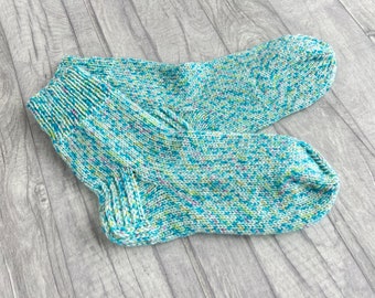 Hand Knit Wool Socks, Pastel Gift Set