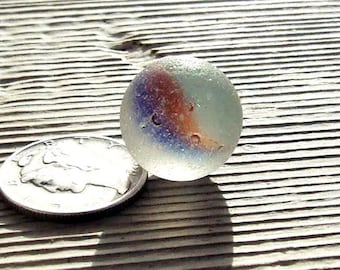 beautiful sea marble, vintage, well glazed, authentic sea find 2118