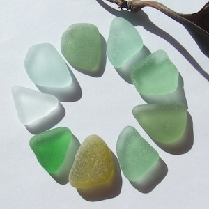 Group of fragments, for pendants, authentic sea glass 337