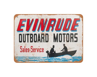 Evinrude Sign Etsy
