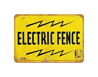 Jurassic Park Electric Fence Sign Adult Tank Top