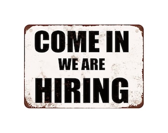 we are hiring signs