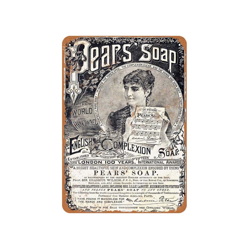Pear's Soap 2 Vintage Look Metal Sign or Matted Print for | Etsy