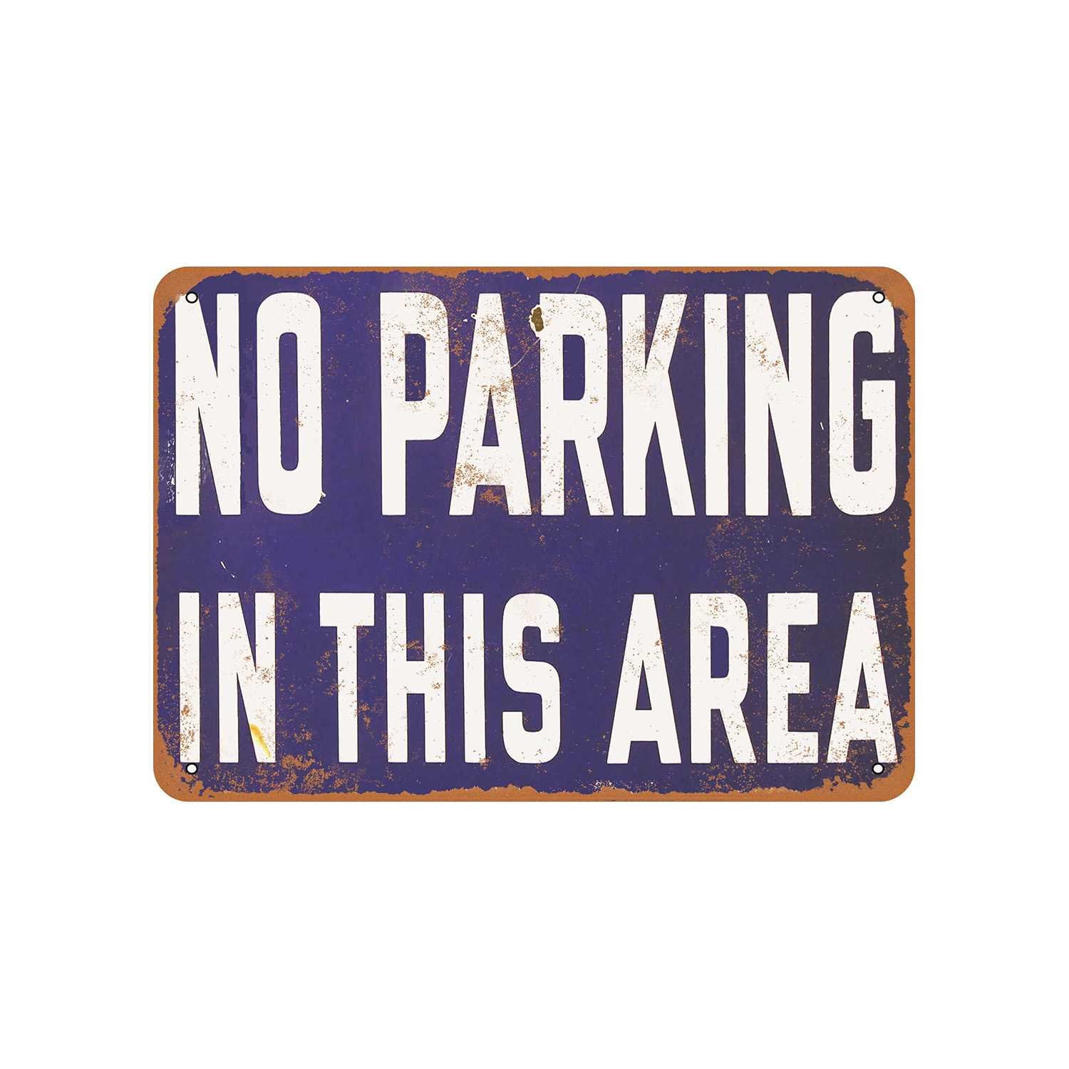 No hay aparcamiento inhabilitado insignias sólo Shabby Chic 8x10" Metal Sign Retro propiedad #237 