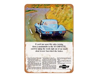 1965 Corvette Tin Sign Stingray 1965 Corvette Tin Sign Stingray