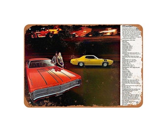 Do Not Touch My Plymouth GTX Vintage Look Metal Sign or Matted Print for 11x14 Frame