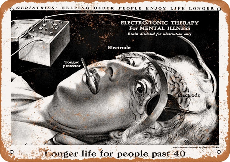 1948 Electroshock Therapy for Mental Illness Vintage Look Etsy