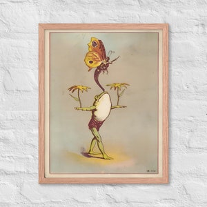 Balancing Frog Printable Wall Art | Digital Download | Vintage Frog Art | Retro Poster | Frog Wall Art | Funny Wall Art | Printable Wall Art