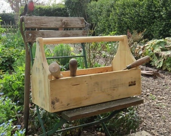 Old Fashioned Wooden Garden Tool Box